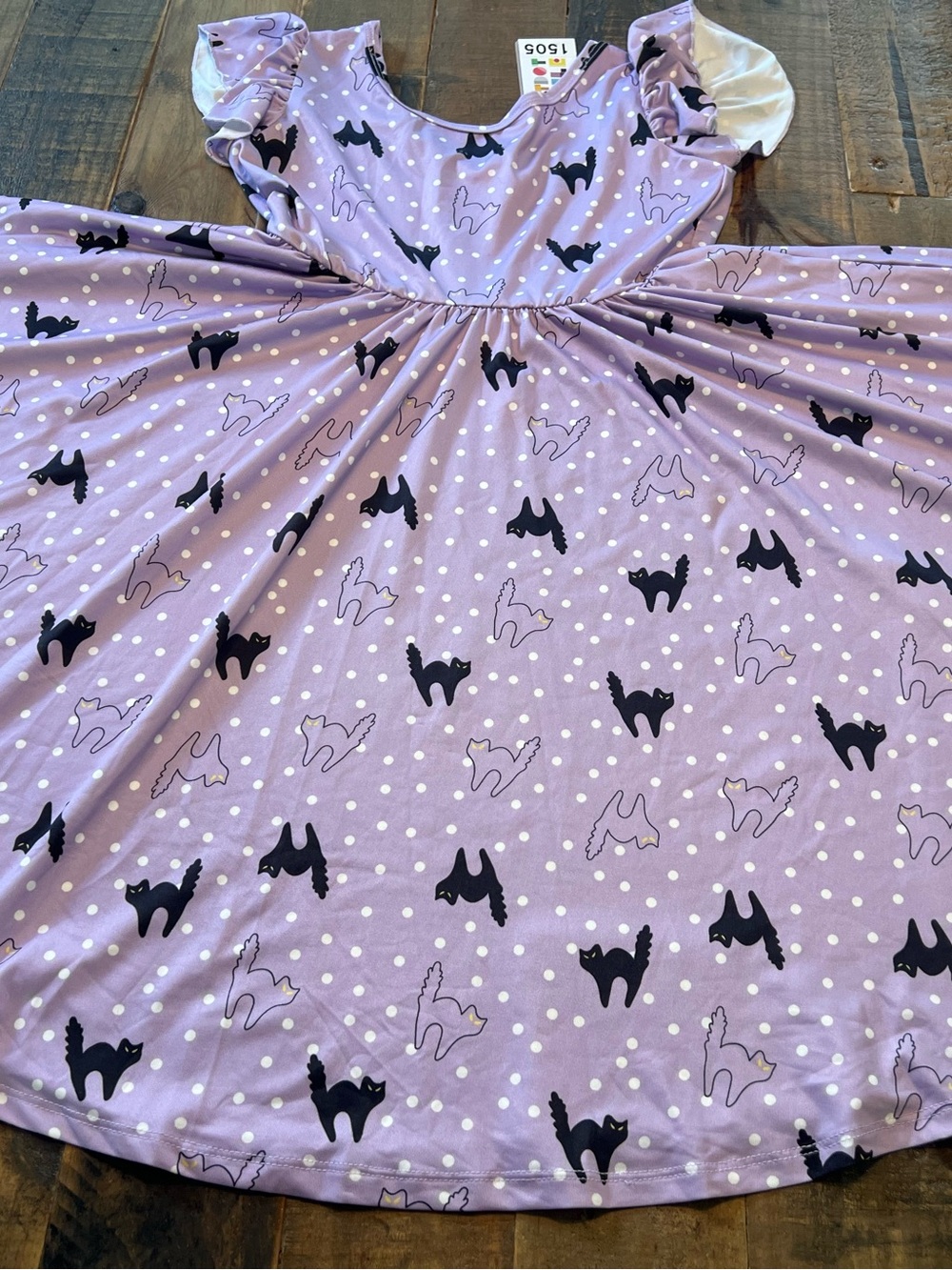 Dot Dot Smile size 7 girls Halloween cats Empire twirl dress new